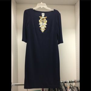 Anne Klein Dress. Size 4. Navy. Worn once